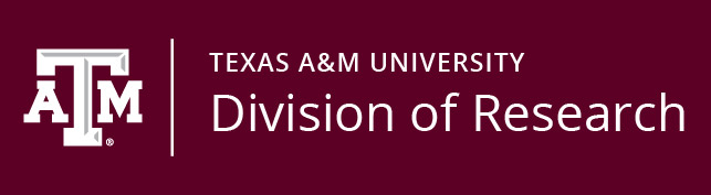 Division of Research Horizontal Logo on Maroon Background
